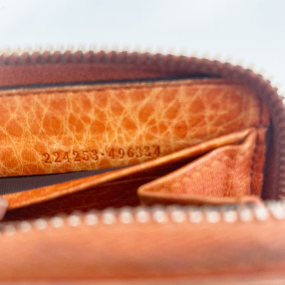 Gucci Tan Guccisima Leather Bamboo Tassel Long Zippy Wallet - Picture 12 of 12